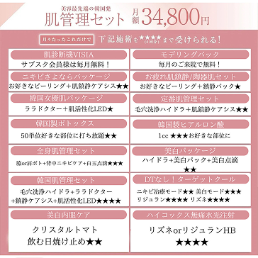 肌管理メニュー (サブスク)