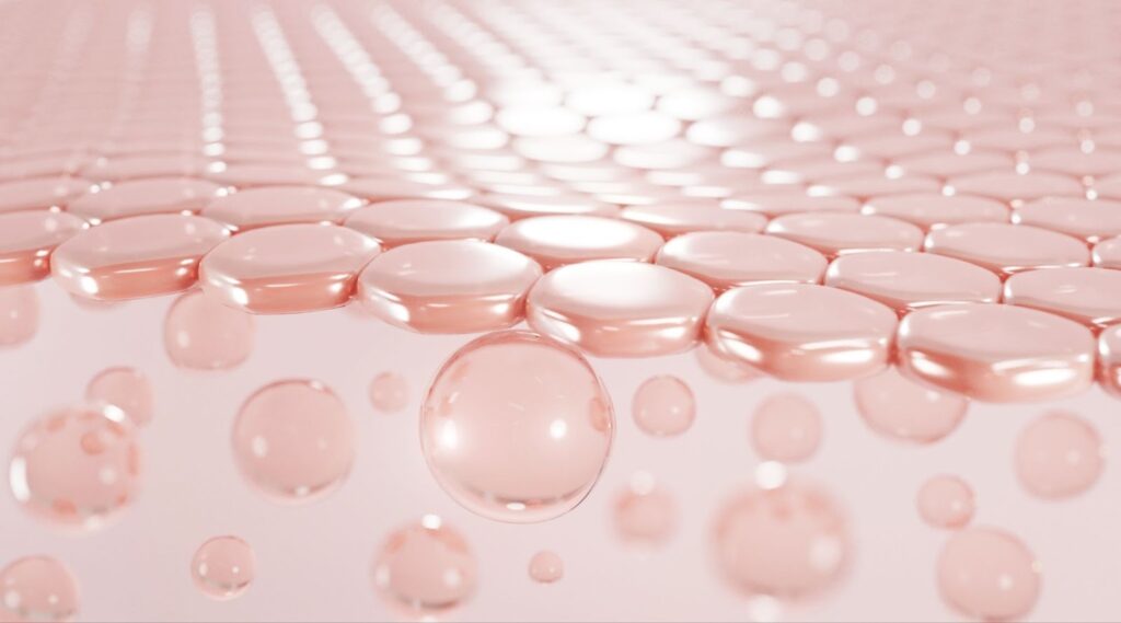 肌細胞に薬剤が浸透するイメージ