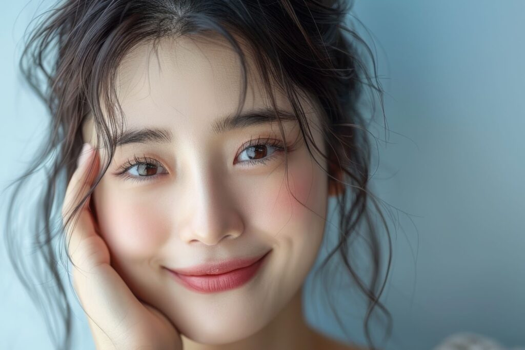 にこやかに微笑む若い女性