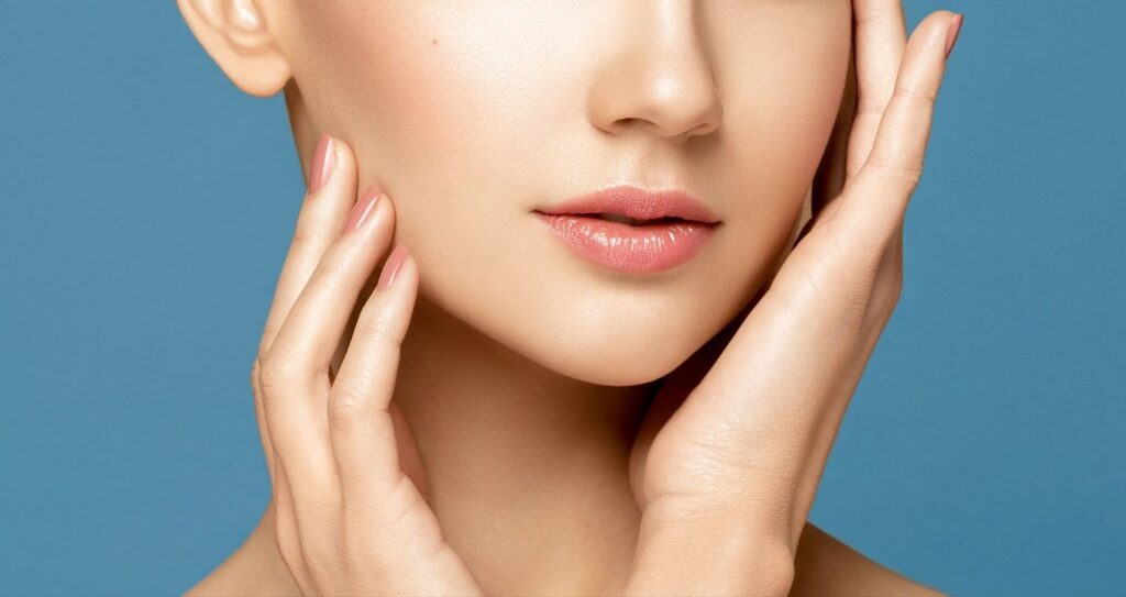 美しい肌の女性