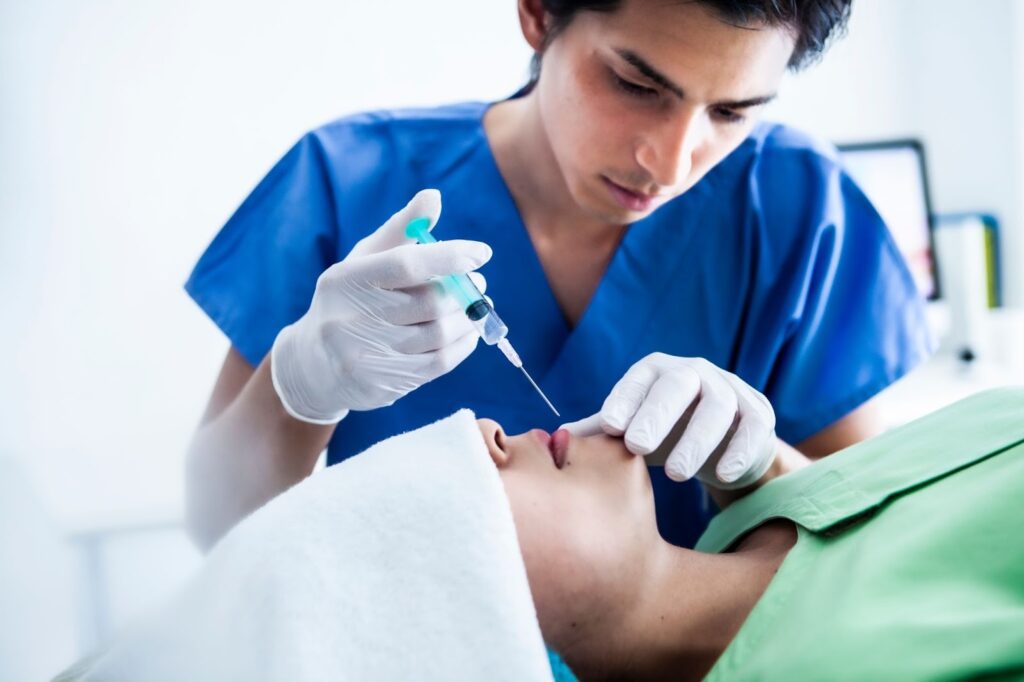 ジュベルックの施術中