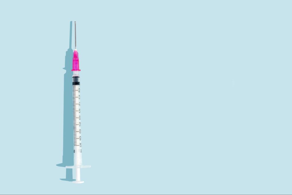 肌育注射の注射器