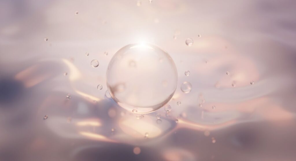 肌育注射の美容成分のイメージ画像　雫