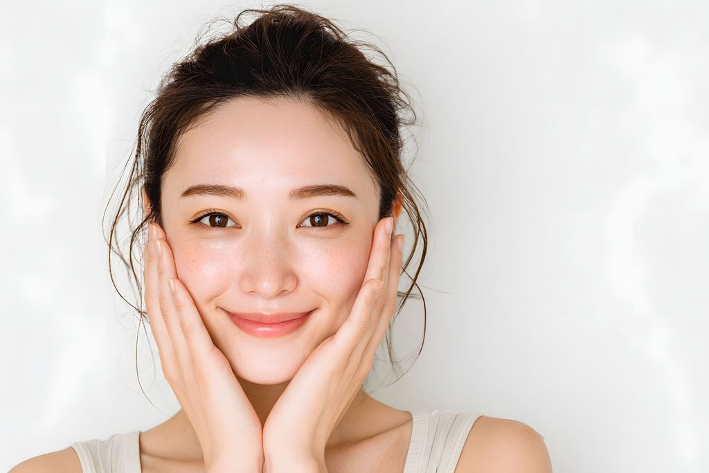 美肌の女性